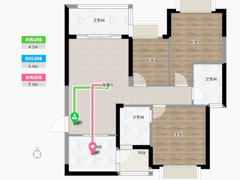 广东省-广州市-广州恒大紫荆学府-80.12-户型库-动静线