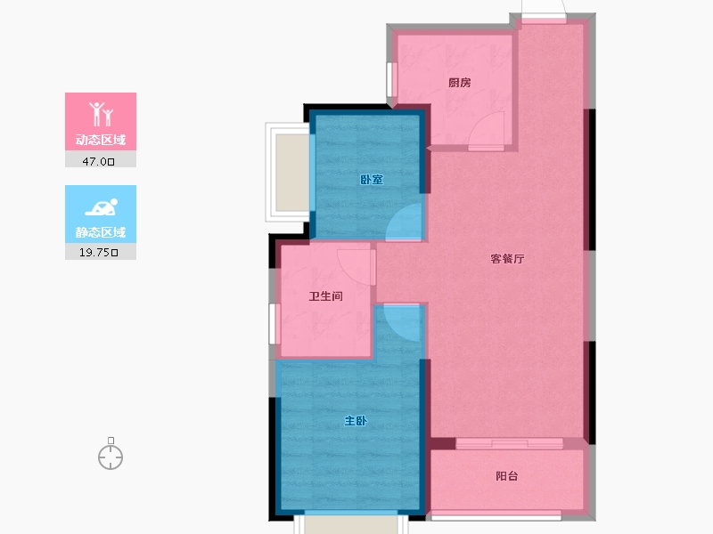 广东省-广州市-广州恒大紫荆学府-59.82-户型库-动静分区