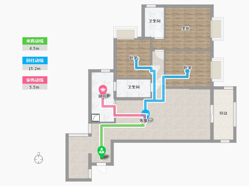 贵州省-黔南布依族苗族自治州-碧贵城-100.32-户型库-动静线