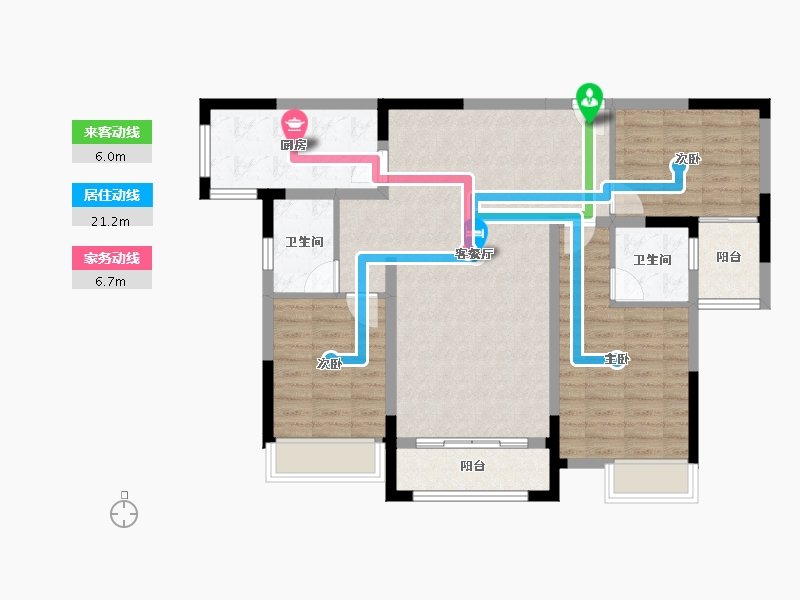 广西壮族自治区-南宁市-广源华府-94.14-户型库-动静线