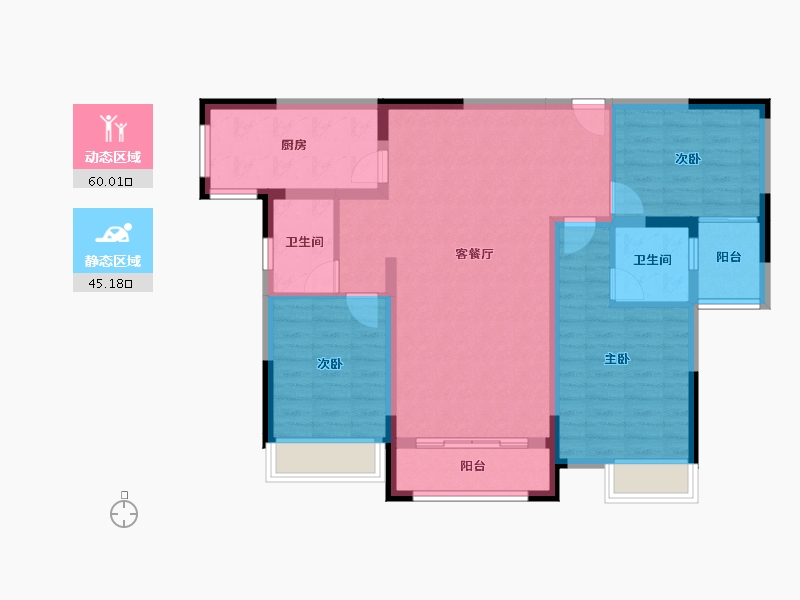 广西壮族自治区-南宁市-广源华府-94.14-户型库-动静分区