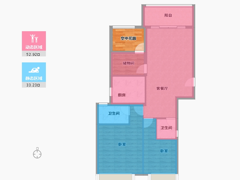 广东省-佛山市-保利中交大都汇-82.96-户型库-动静分区