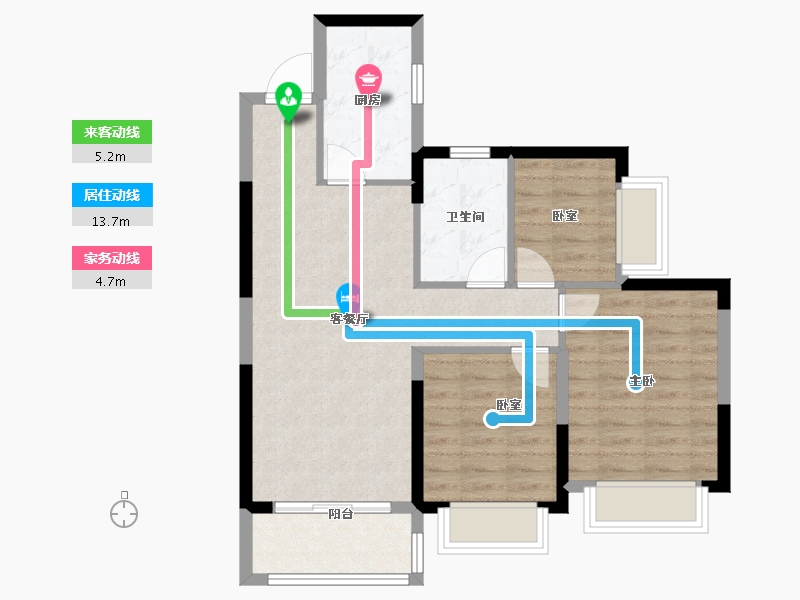 广东省-广州市-广州恒大紫荆学府-71.12-户型库-动静线