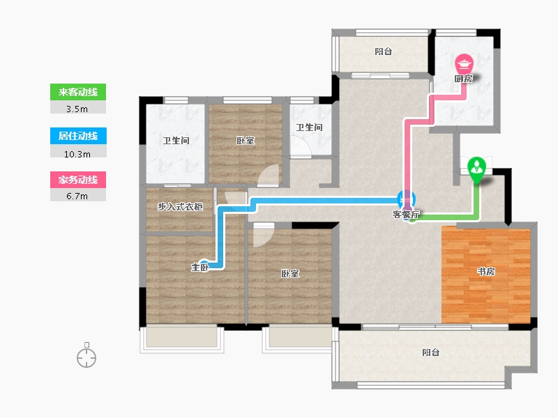 安徽省-合肥市-世茂国风-127.72-户型库-动静线