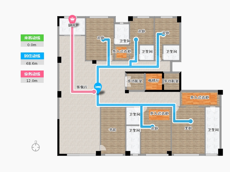 广西壮族自治区-南宁市-瀚林熙水台二期-339.41-户型库-动静线