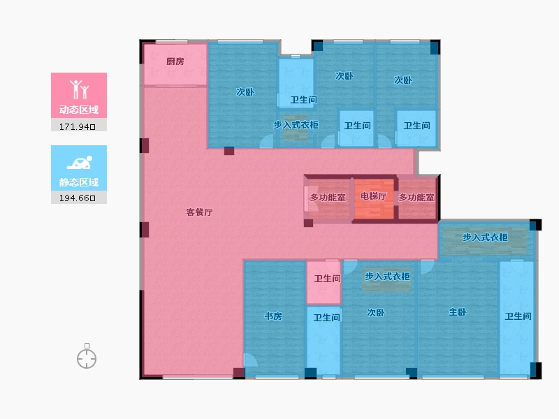 广西壮族自治区-南宁市-瀚林熙水台二期-339.41-户型库-动静分区