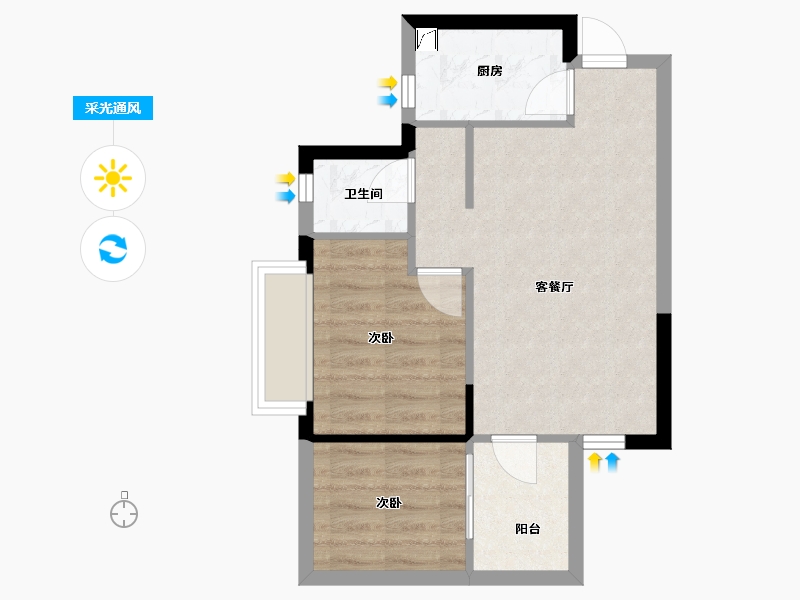 广西壮族自治区-南宁市-荣和公园里-47.19-户型库-采光通风