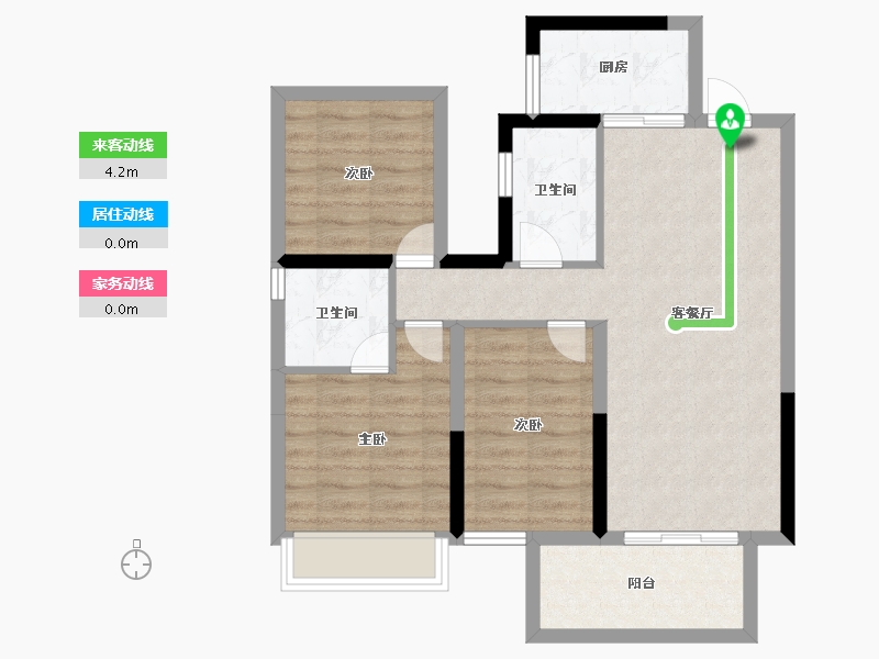 广西壮族自治区-南宁市-锦云湖光-73.81-户型库-动静线