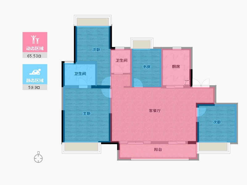 江苏省-常州市-中奥雍锦园-112.80-户型库-动静分区