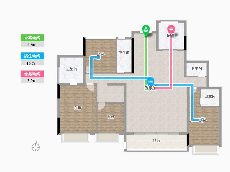 浙江省-杭州市-荟品天语城-159.20-户型库-动静线