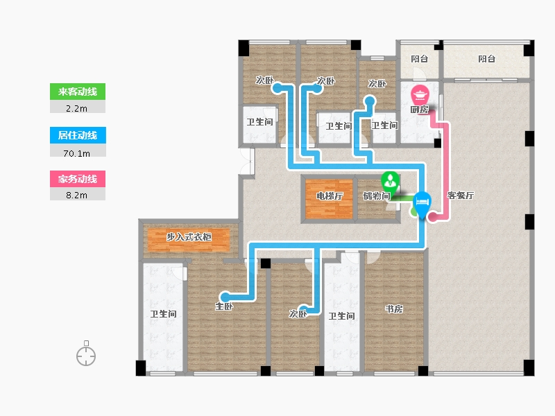 广西壮族自治区-南宁市-瀚林熙水台二期-332.46-户型库-动静线