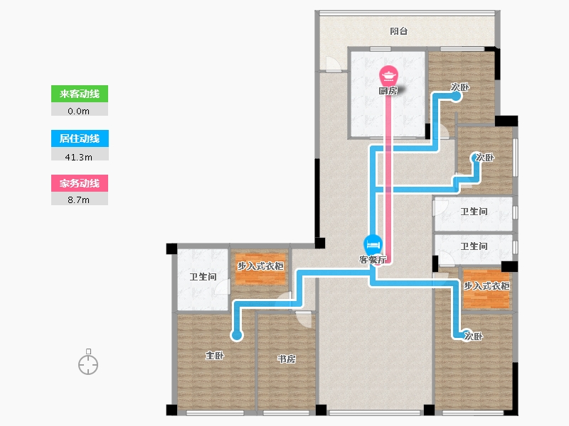 广西壮族自治区-南宁市-瀚林熙水台二期-230.89-户型库-动静线