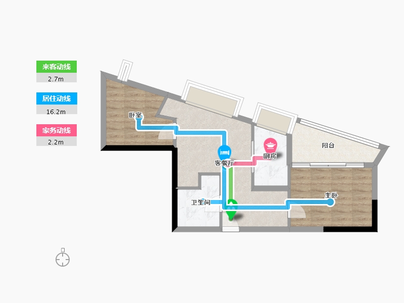 广东省-广州市-时代珑星-51.08-户型库-动静线