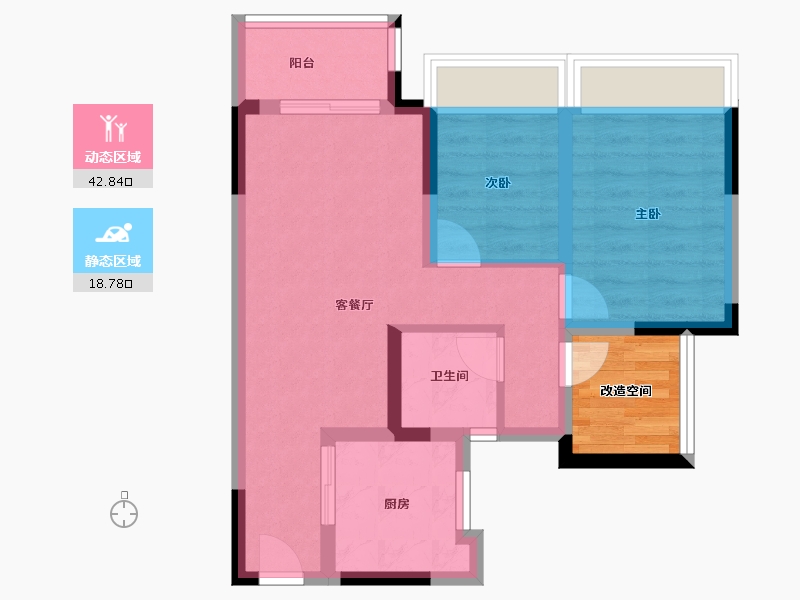 广东省-广州市-御溪世家-58.37-户型库-动静分区