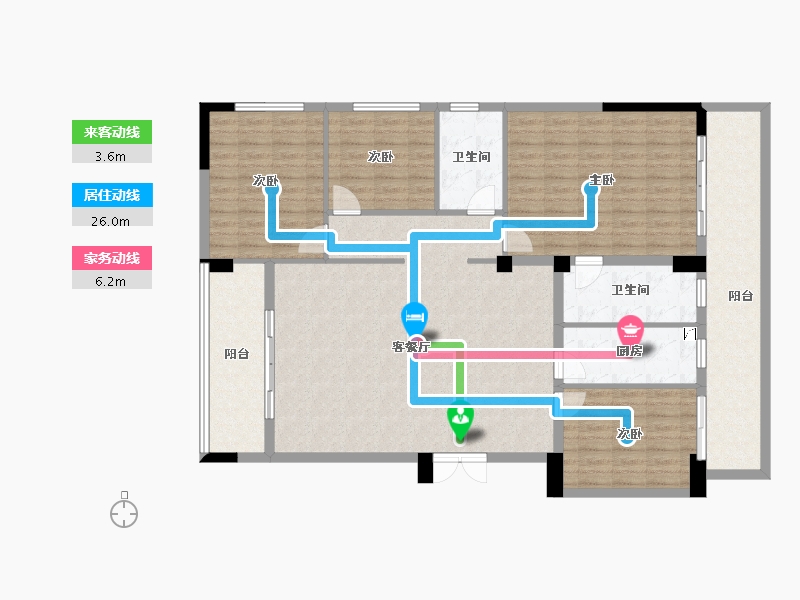 广西壮族自治区-南宁市-瀚林熙水台二期-144.59-户型库-动静线