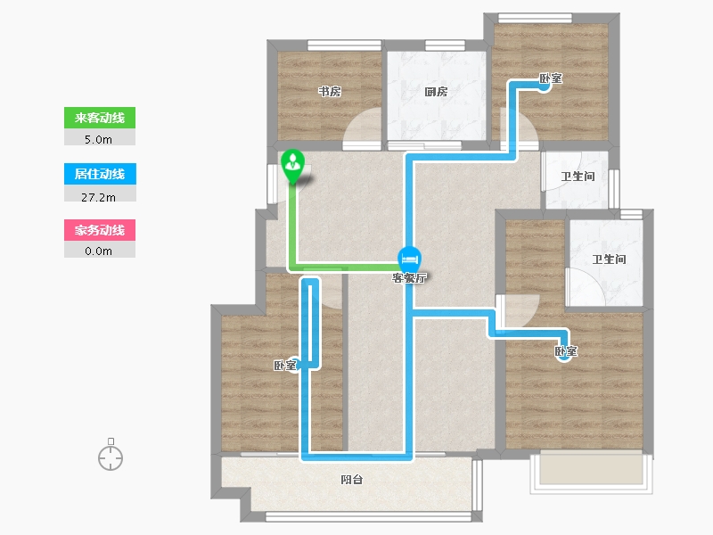 安徽省-六安市-新滨湖孔雀城-92.80-户型库-动静线