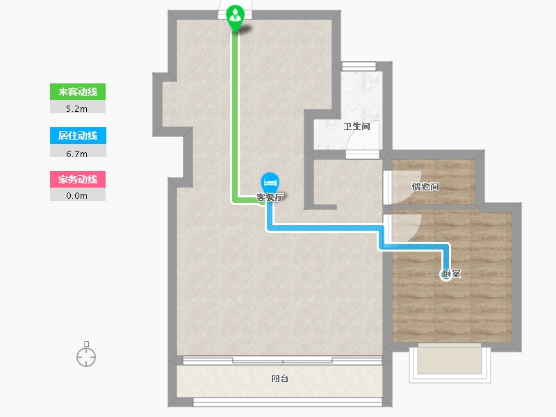 黑龙江省-哈尔滨市-融创四季宸阅-68.00-户型库-动静线