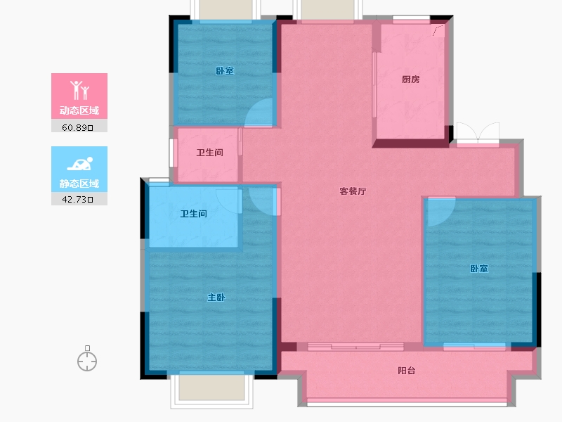 江西省-南昌市-南昌旭辉中心-93.60-户型库-动静分区