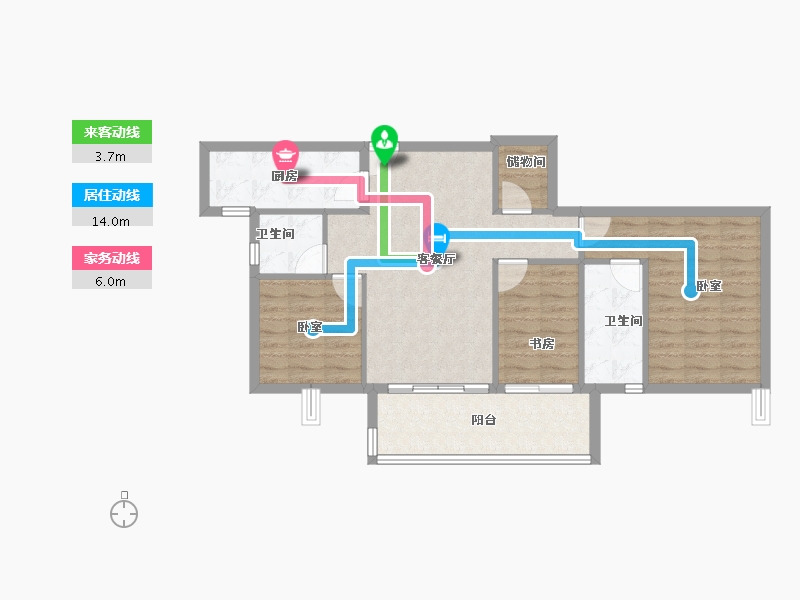 广东省-佛山市-保利中交大都汇-81.96-户型库-动静线