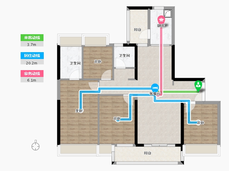 广东省-广州市-富颐华庭-113.43-户型库-动静线