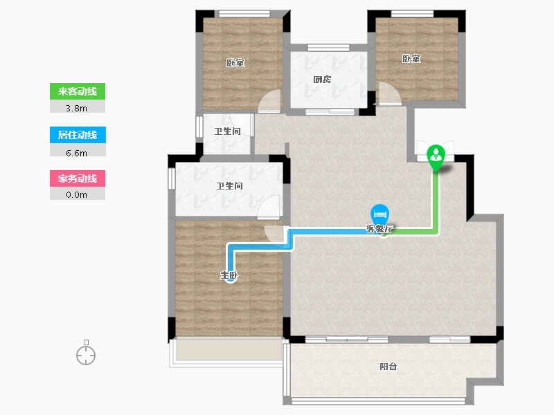 安徽省-合肥市-世茂国风-110.49-户型库-动静线