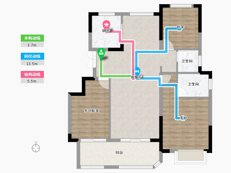 安徽省-合肥市-乐富强悦湖熙岸-94.59-户型库-动静线