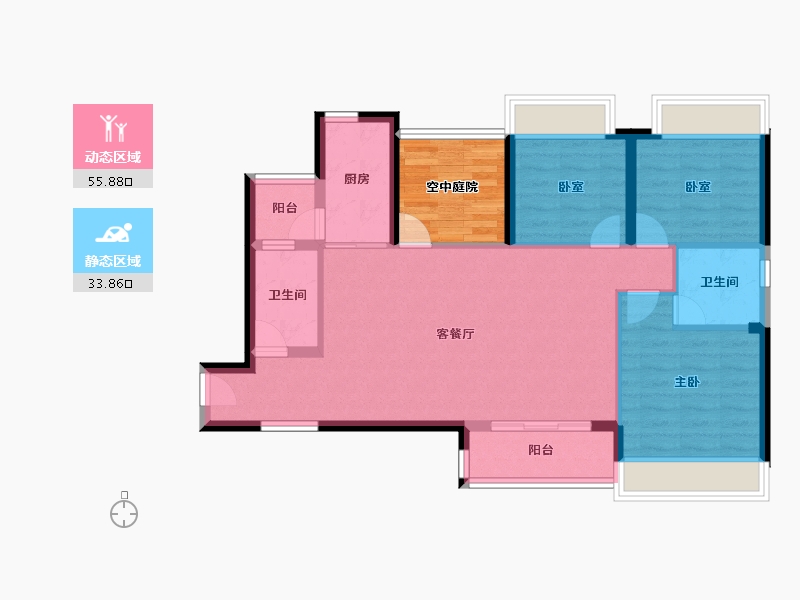 广东省-佛山市-三水冠军城-87.19-户型库-动静分区