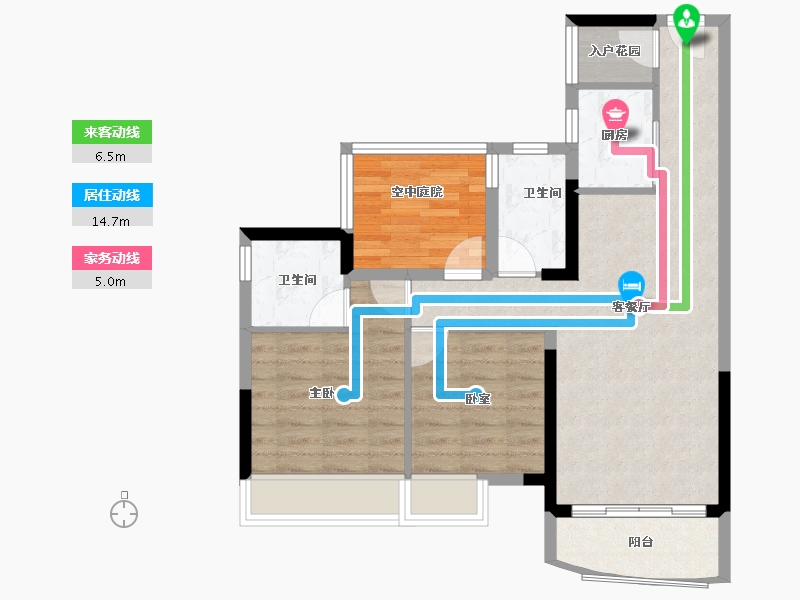 广东省-佛山市-三水冠军城-72.38-户型库-动静线