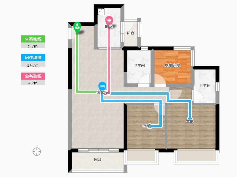 广东省-佛山市-三水冠军城-74.63-户型库-动静线