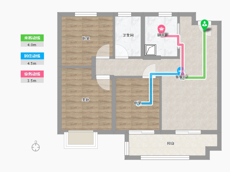 江苏省-南京市-华侨城2-79.00-户型库-动静线