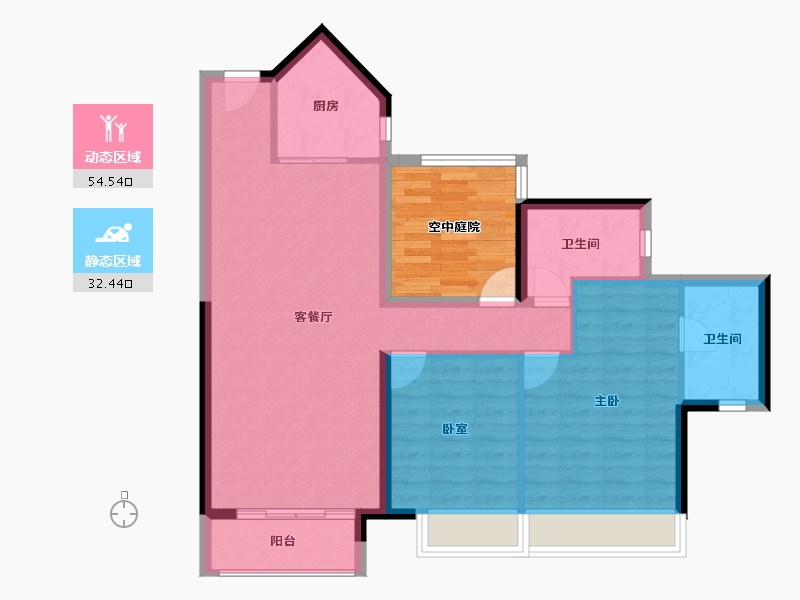 广东省-佛山市-三水冠军城-86.85-户型库-动静分区