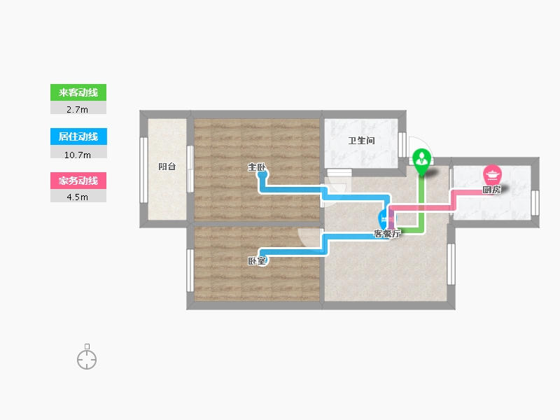 福建省-厦门市-文兴东一里-61.00-户型库-动静线