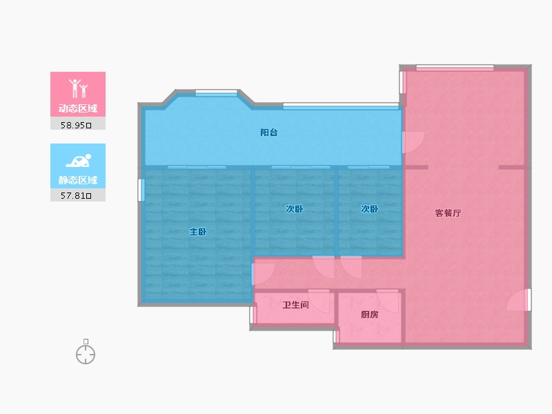 广东省-广州市-锦绣花园-南区-104.30-户型库-动静分区