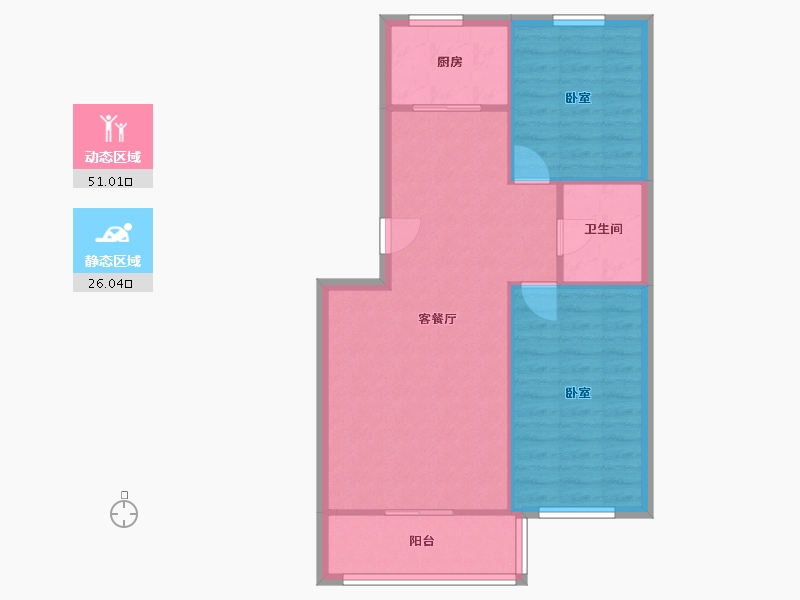 河北省-廊坊市-市场嘉园小区-89.00-户型库-动静分区