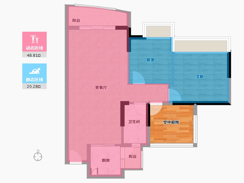 广东省-佛山市-三水冠军城-68.89-户型库-动静分区