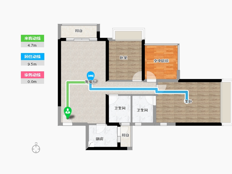 广东省-佛山市-三水冠军城-83.15-户型库-动静线