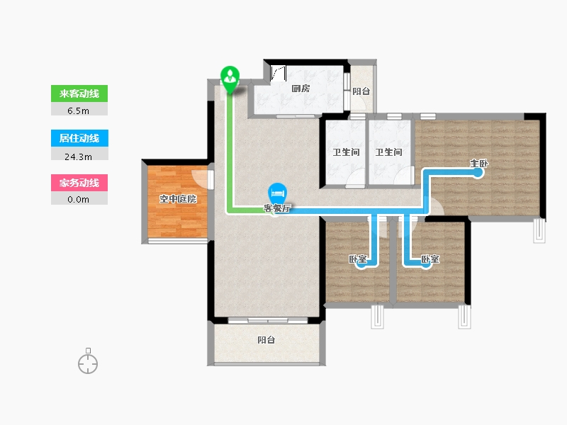 广东省-佛山市-三水冠军城-111.83-户型库-动静线