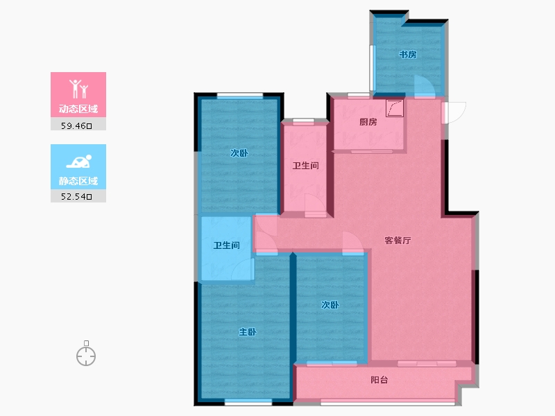 山东省-潍坊市-万特公馆-110.00-户型库-动静分区