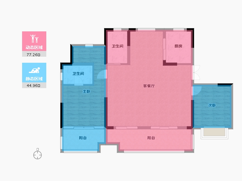 安徽省-合肥市-融侨天越-111.03-户型库-动静分区