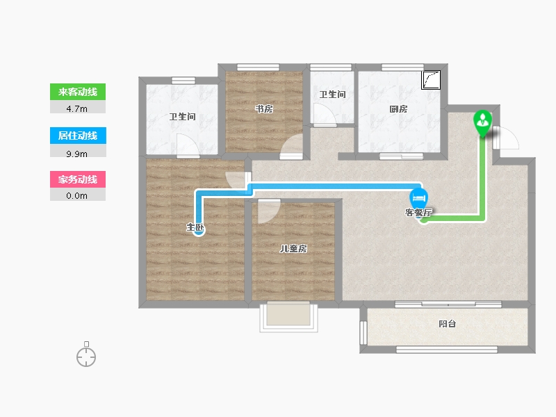 山西省-太原市-融信·时光之城-97.60-户型库-动静线