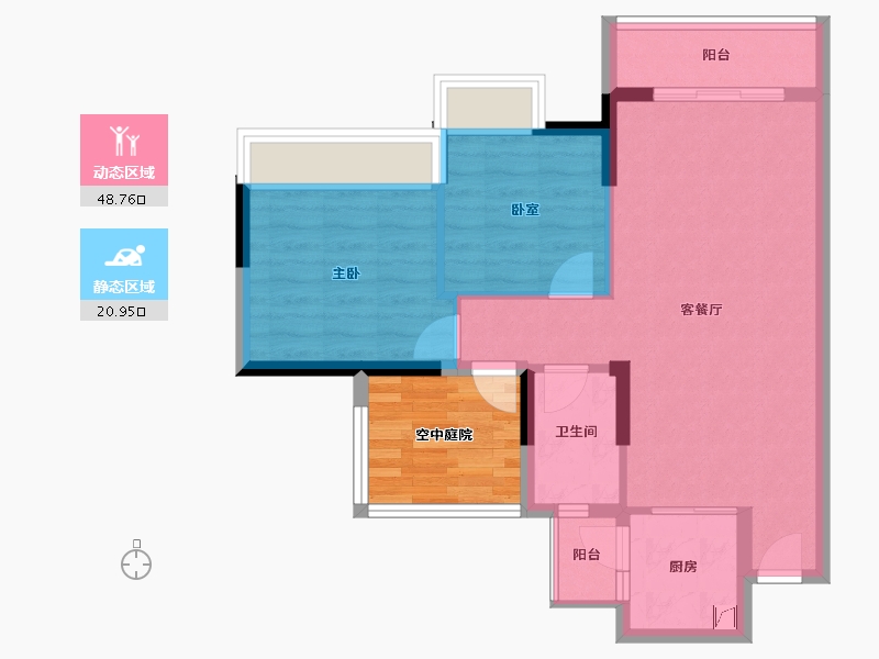 广东省-佛山市-三水冠军城-68.67-户型库-动静分区