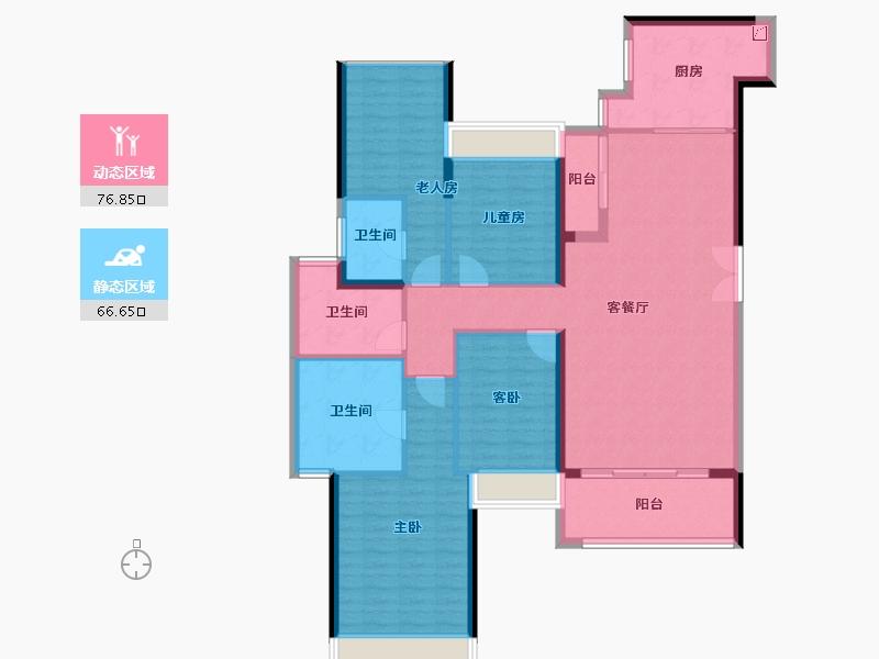 广东省-佛山市-三水冠军城-129.88-户型库-动静分区