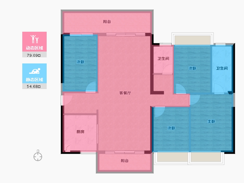 广西壮族自治区-南宁市-天健天境-120.75-户型库-动静分区