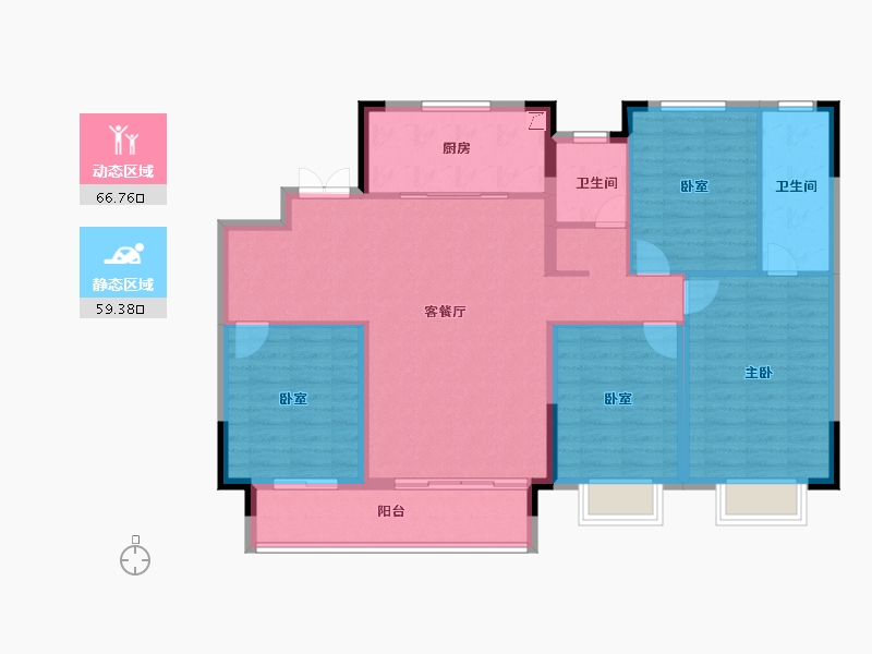 江西省-南昌市-南昌旭辉中心-114.40-户型库-动静分区