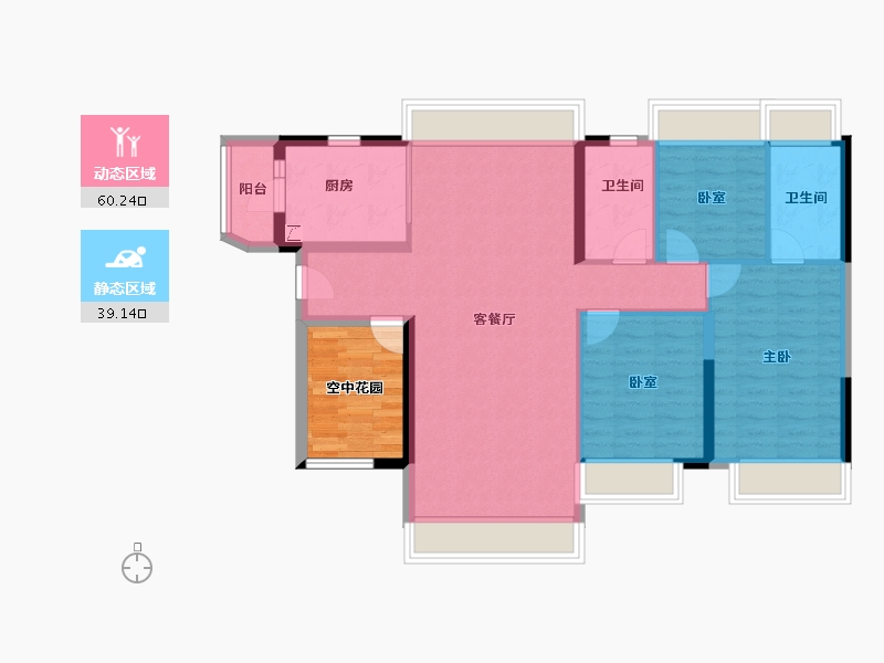 广东省-佛山市-中交白兰春晓-96.89-户型库-动静分区