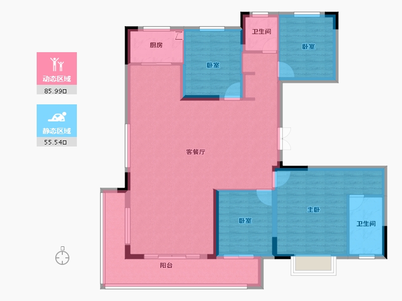 江西省-南昌市-南昌旭辉中心-128.00-户型库-动静分区