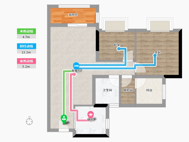 广东省-广州市-中建弘阳德信·湾璟壹号-62.40-户型库-动静线