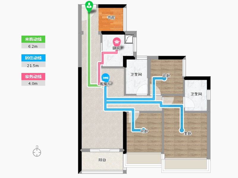 广东省-广州市-中建·鄂旅投岭南悦府-71.51-户型库-动静线