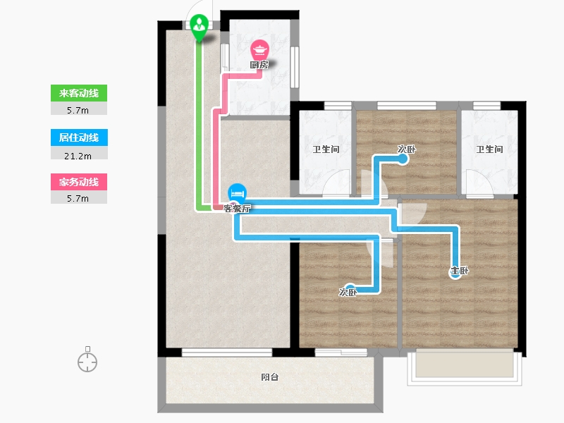 广西壮族自治区-南宁市-建发央玺-82.47-户型库-动静线