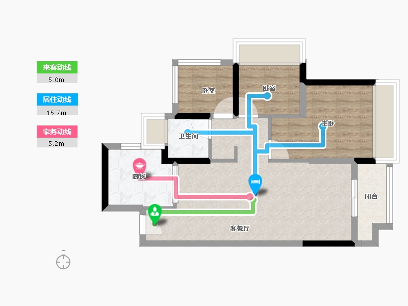 广东省-广州市-香江悦府-60.80-户型库-动静线